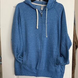 Jerzees Blue Zip-Up Hoodie